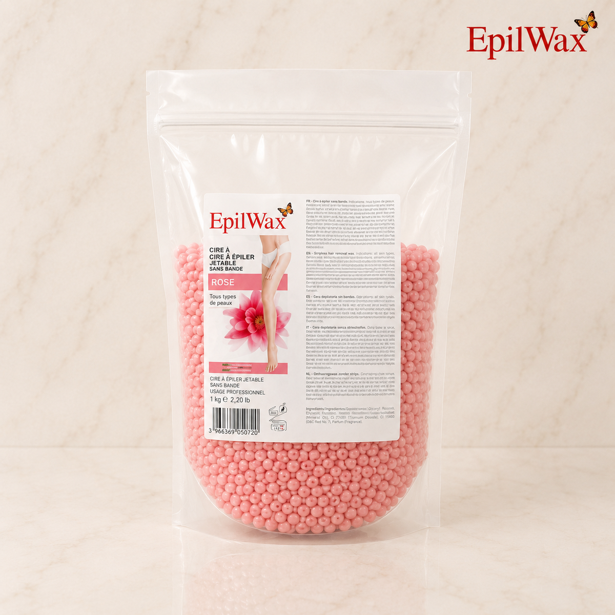 Perles de Cire Pelable — Rose